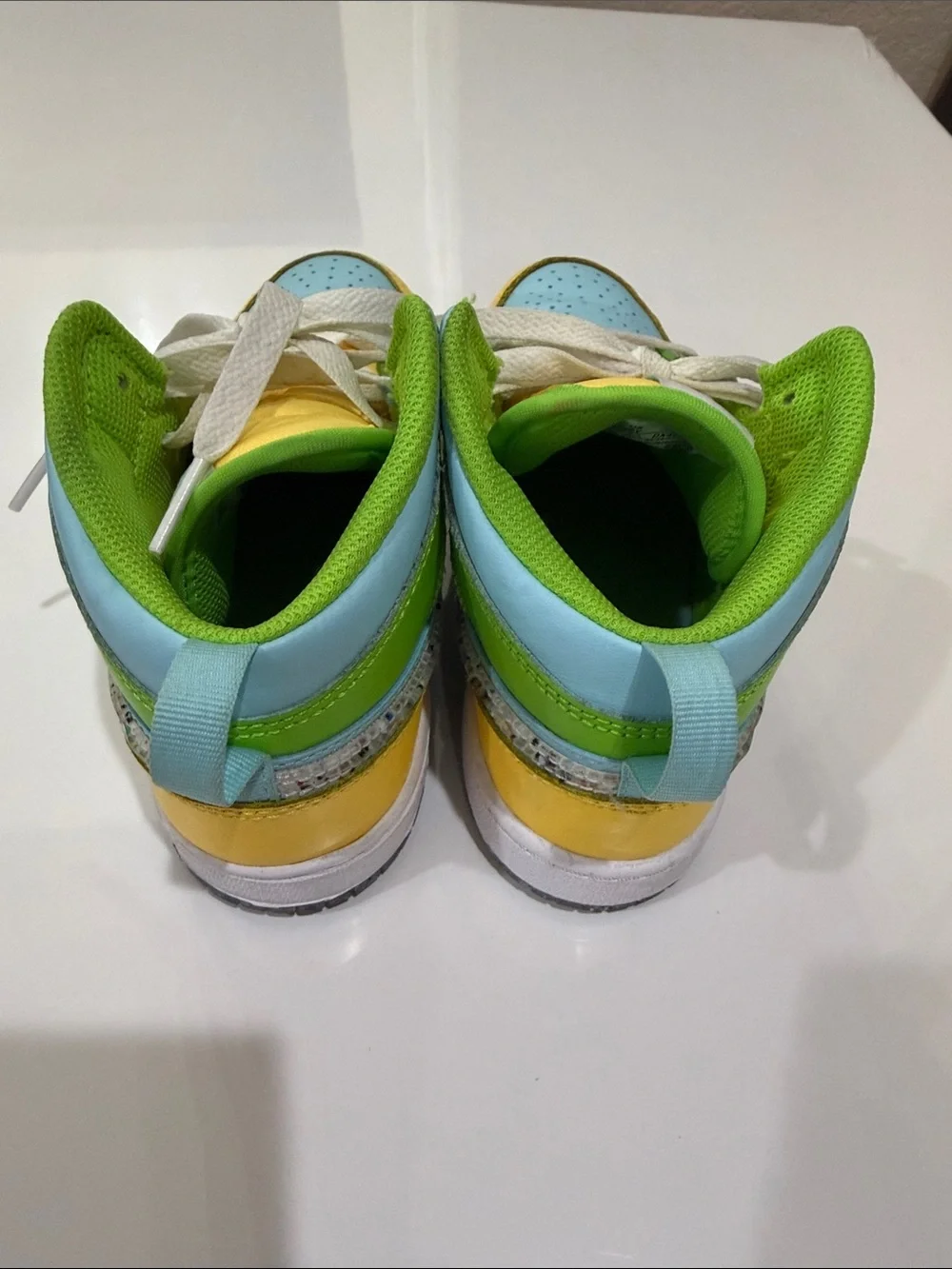Air Jordan 1 Mid SE Recycled Grind Glacier Ice Kids 2Y